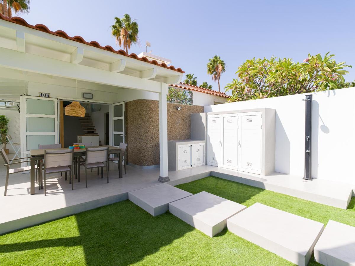 Aquarium Bungalow Private Jacuzzi, 3 Bedrooms, Ac And Bikes Maspalomas  Exterior foto